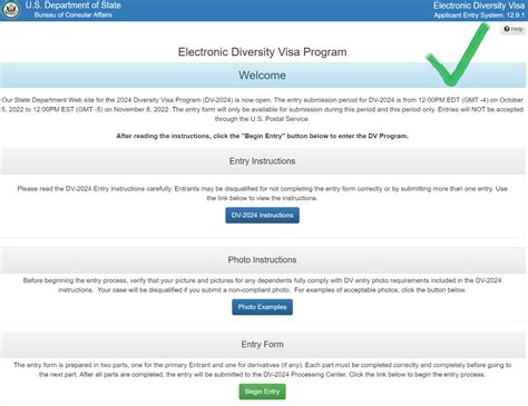 electronic diversity visa application|Entrant Status Check Web Site .